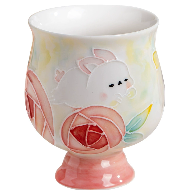 Porcelain Tea Cup Set tableware view 5