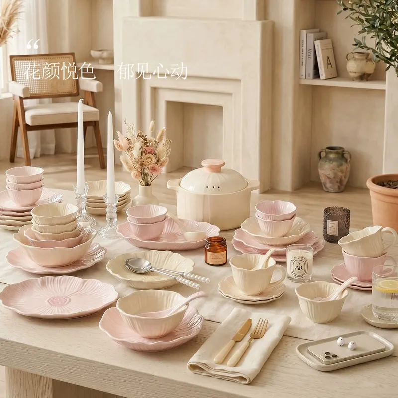 Stoneware Dinnerware Set tableware view 4