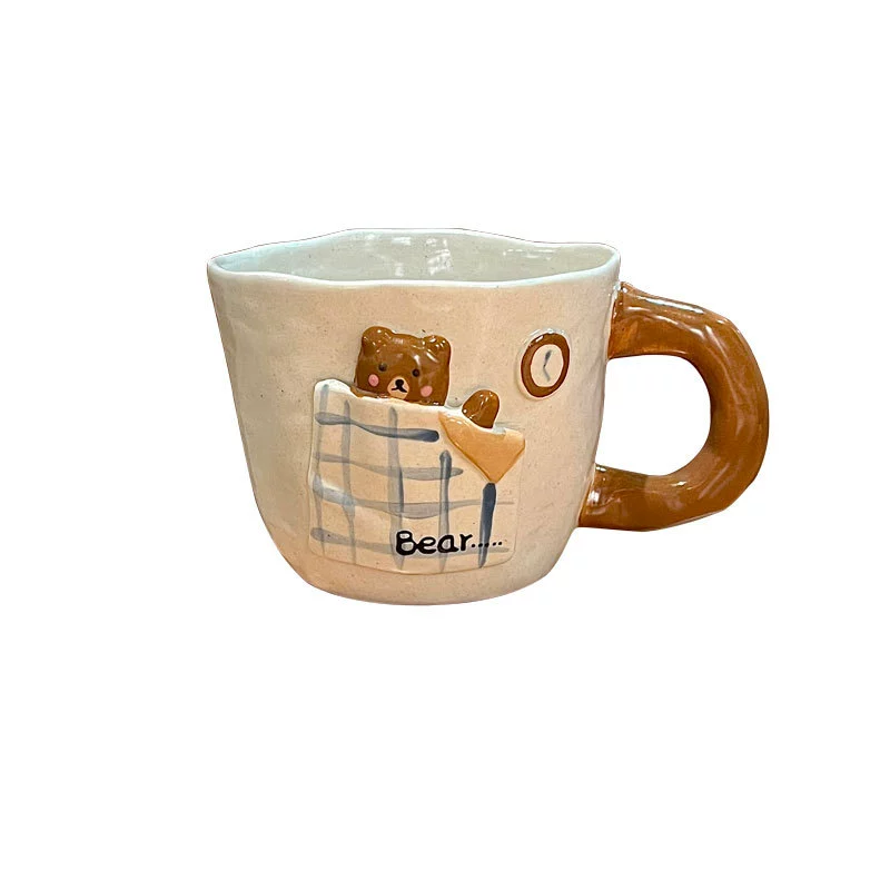 Juego de bol y taza de cerámica oso tableware view 5