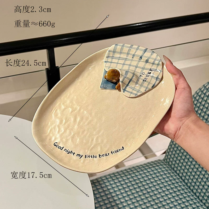 Juego de bol y taza de cerámica oso tableware view 10