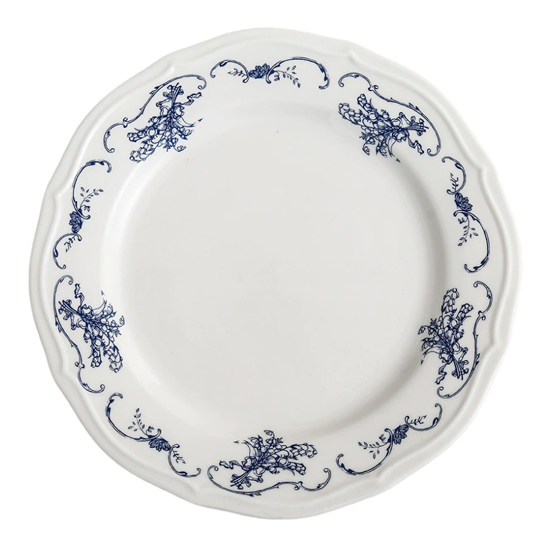 꽃 양각 도자기 접시와 그릇 세트 tableware view 5