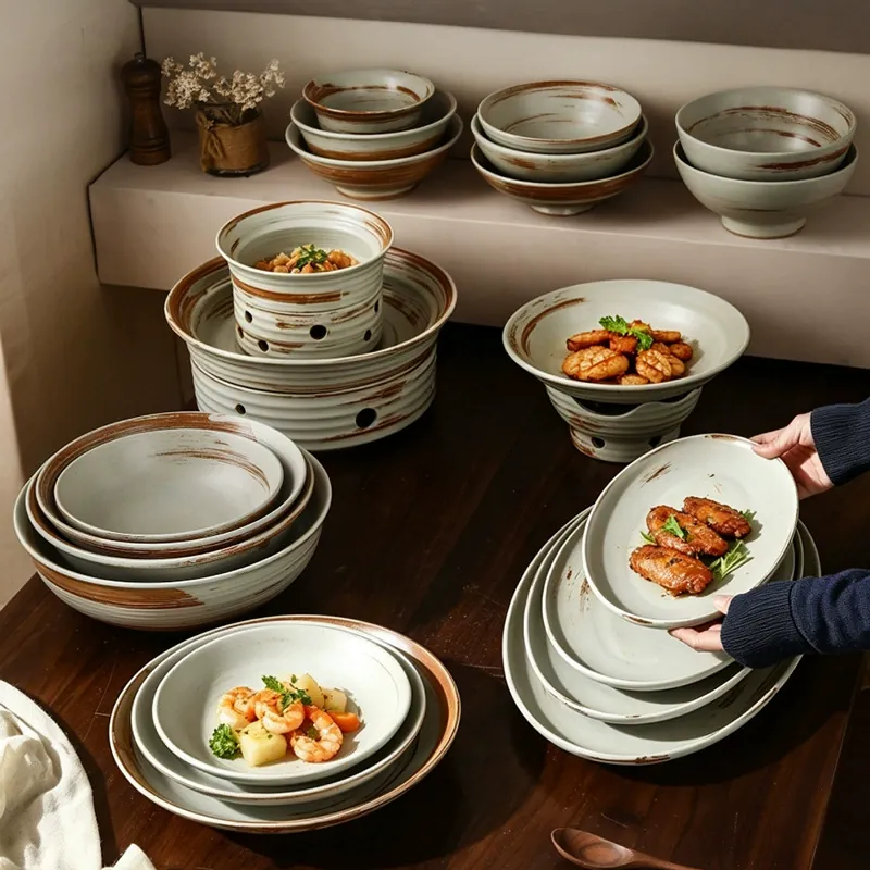 Vintage Ceramic Dinnerware Set