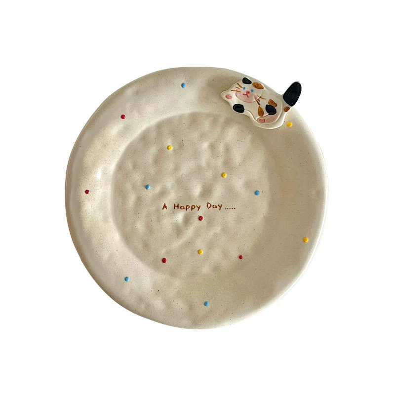Cat-Shaped Ceramic Dinnerware Set tableware view 5