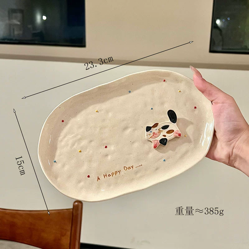 Cat-Shaped Ceramic Dinnerware Set tableware view 8