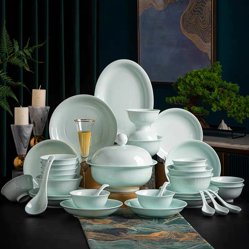 New Chinese Celadon Tableware Set