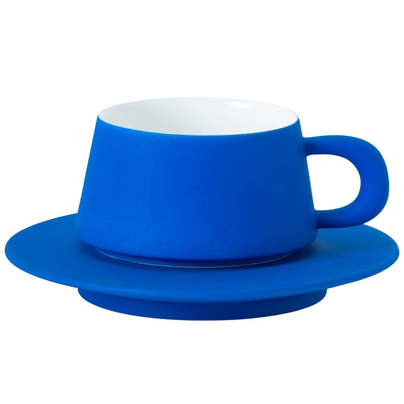 Klein Blue Coffee Cup and Saucer Set tableware view 5