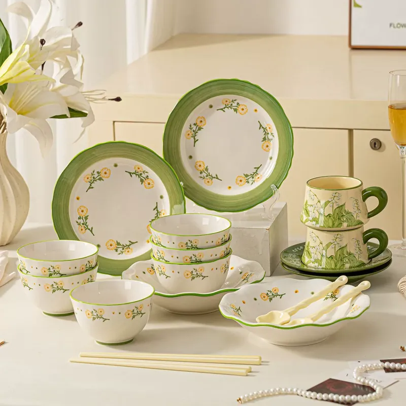 Set de tazas de cerámica para parejas, regalo de boda tableware view 3