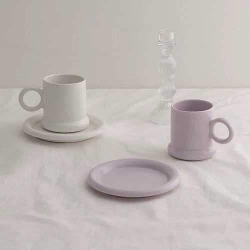 Ceramic Mug and Saucer Set