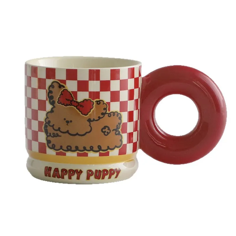 Mug en céramique avec anse cartoon tableware view 5