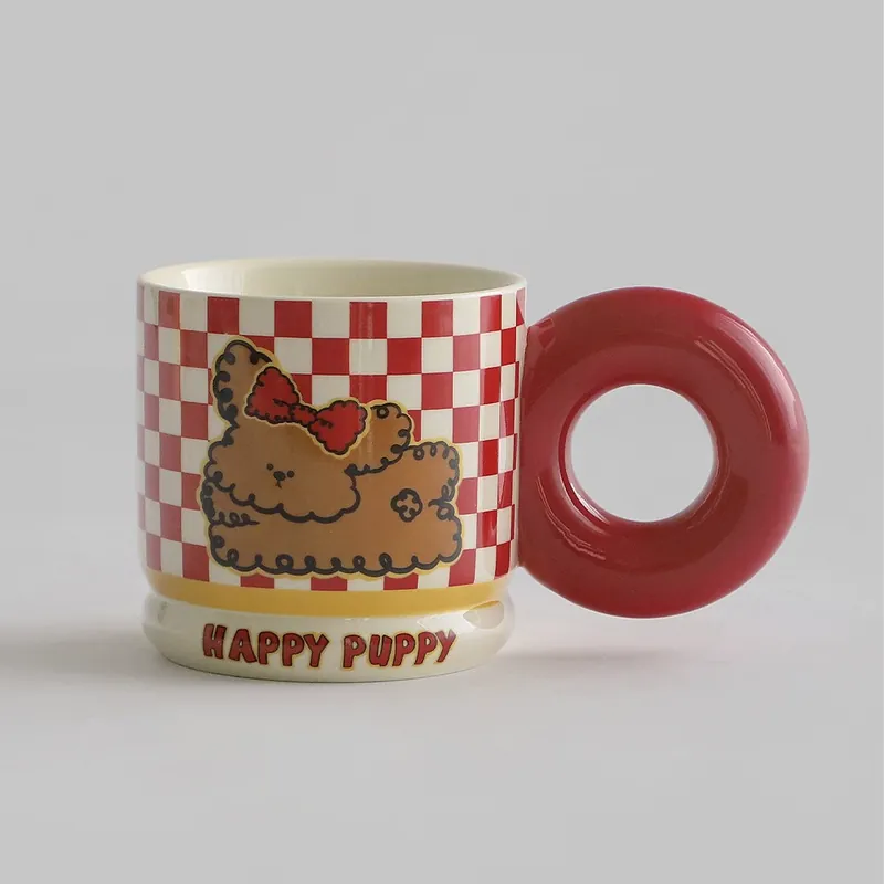 Mug en céramique avec anse cartoon tableware view 7
