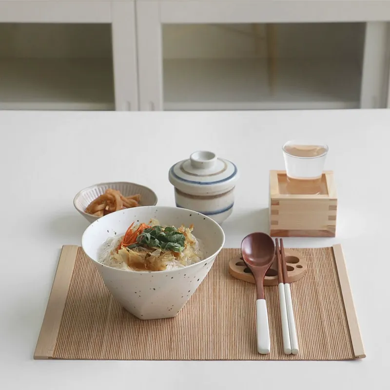 Korean Irregular Ceramic Noodle Bowl