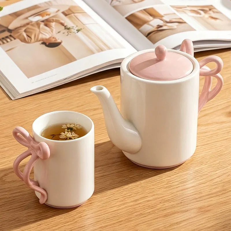 Ceramic Teapot and Cup Set tableware view 3