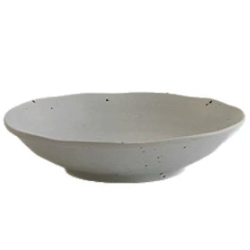 Набор керамических миски и тарелки неправильной формы с крапинками tableware view 5