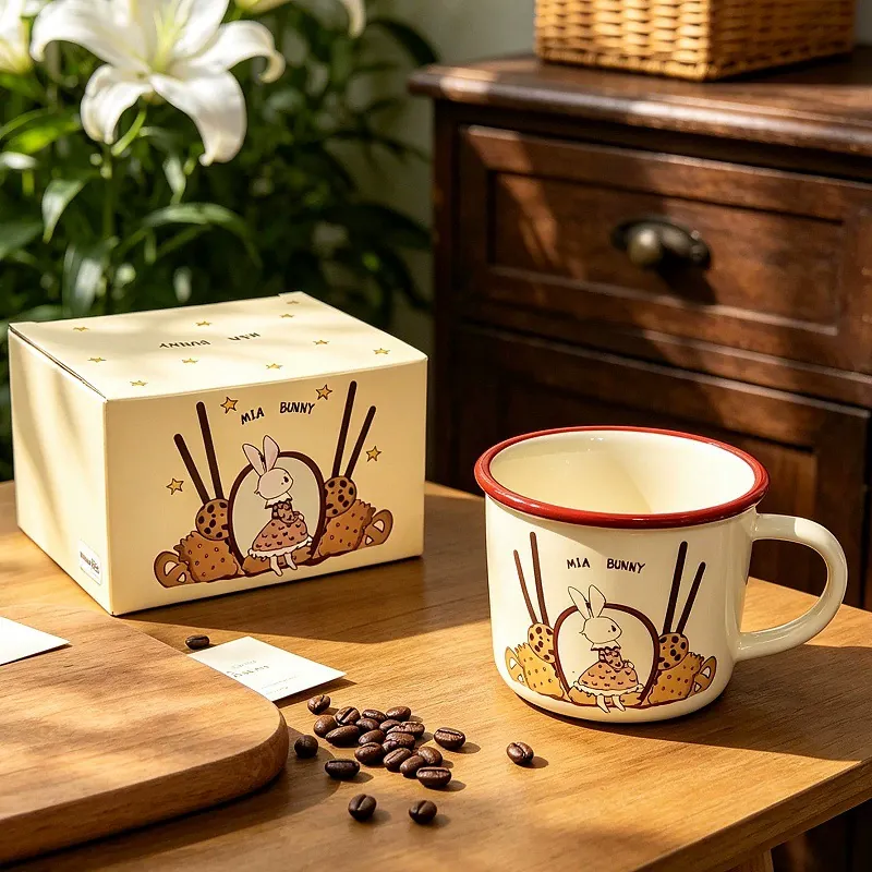 Ceramic Rabbit Mug tableware view 7