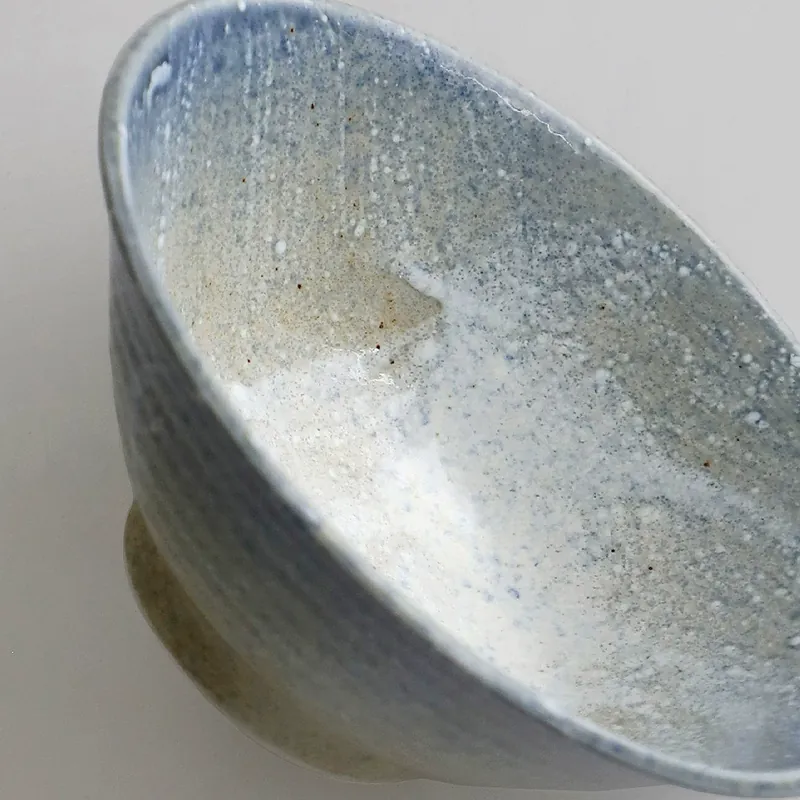 Gradient Blue Ceramic Bowl tableware view 3