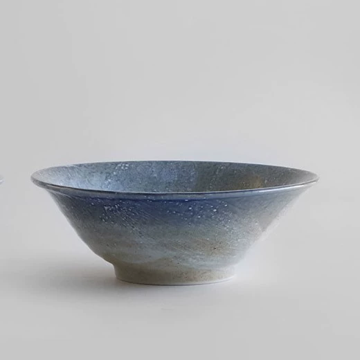 Gradient Blue Ceramic Bowl tableware view 7