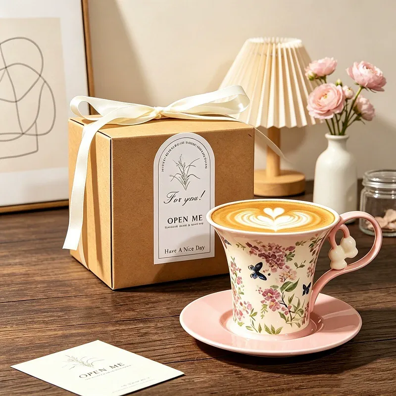 은방울꽃 디자인 세라믹 머그 tableware view 6