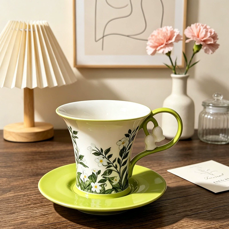 은방울꽃 디자인 세라믹 머그 tableware view 7