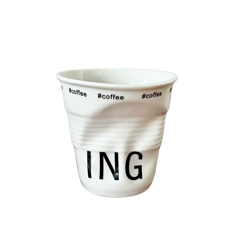 흑백 도자기 머그컵 tableware view 5