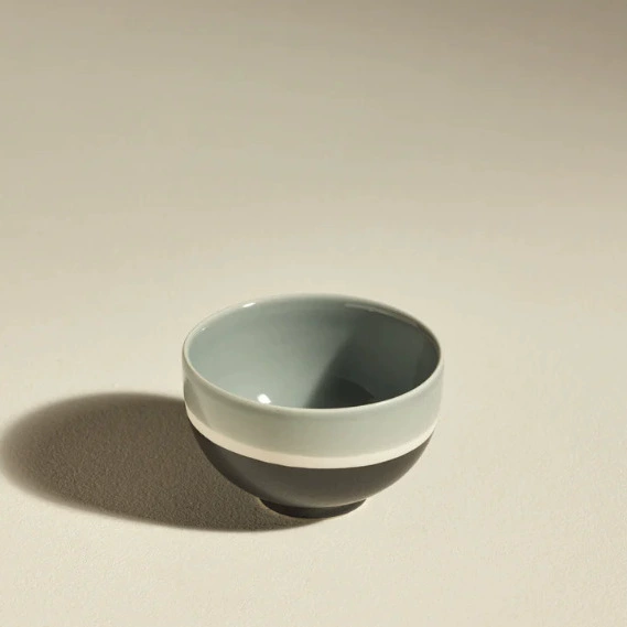 Nordic Black and Green Ceramic Mug tableware view 2
