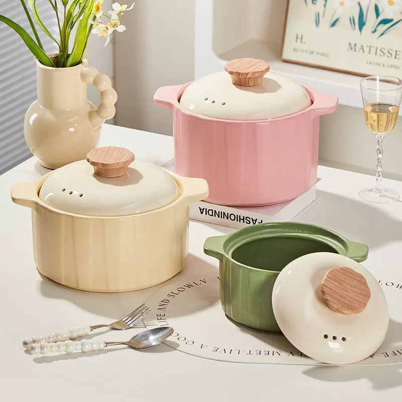 Ceramic Casserole Pot tableware view 2