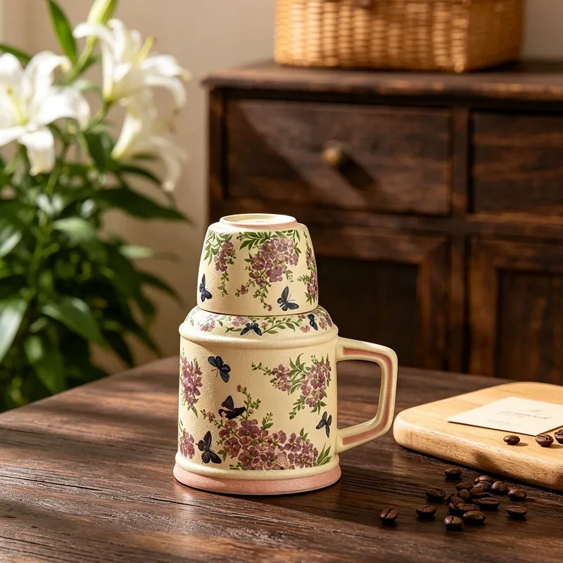 Pichet en céramique avec tasses tableware view 4