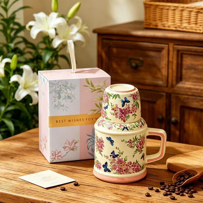 Pichet en céramique avec tasses tableware view 6