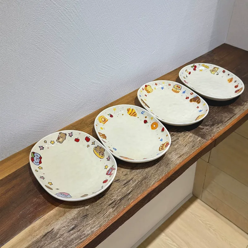 Plato de servir de porcelana tableware view 3