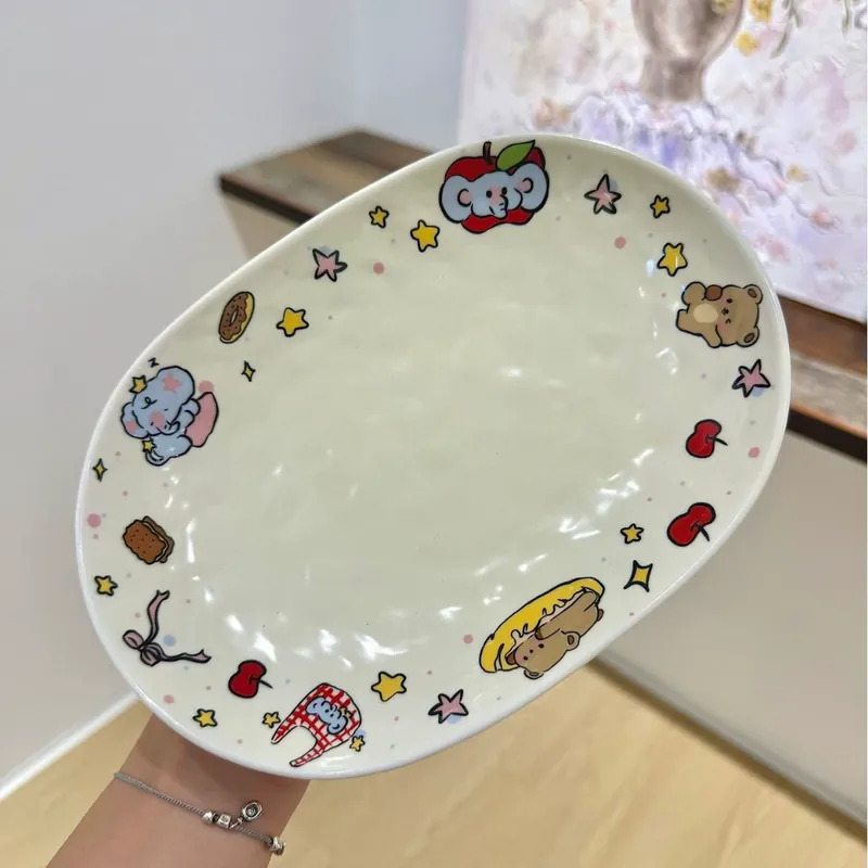 Plato de servir de porcelana tableware view 5