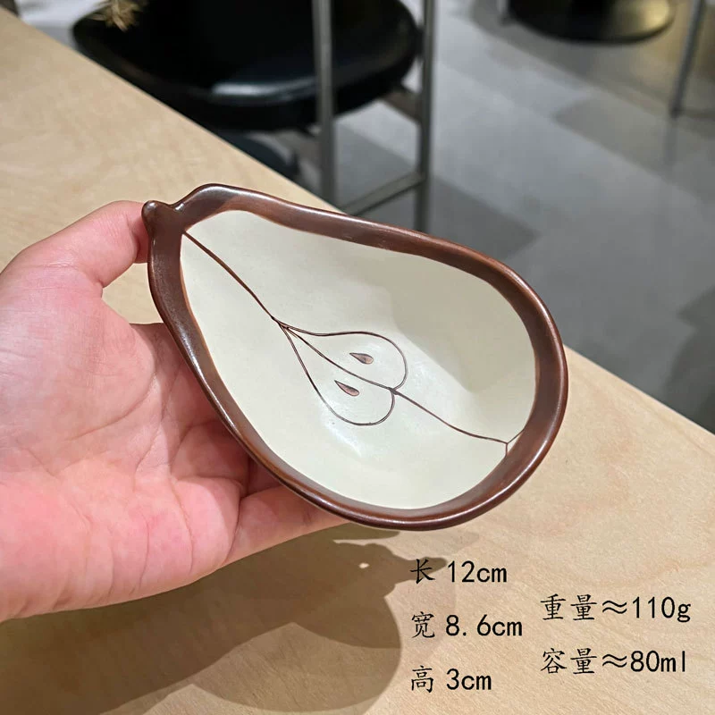Hand-Painted Pear Ceramic Bowl Set tableware view 10