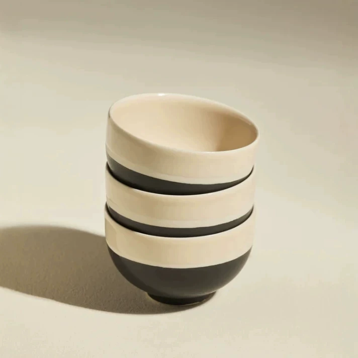 Black and White Layered Ceramic Mug