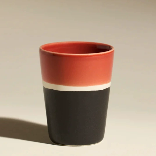 Taza de cerámica nórdica de bloques de color tableware view 4