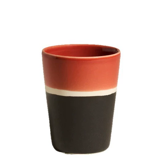 Taza de cerámica nórdica de bloques de color tableware view 5