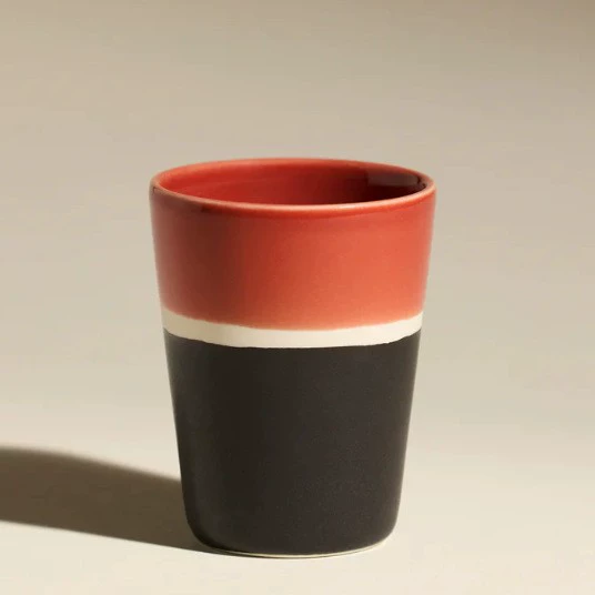 Taza de cerámica nórdica de bloques de color tableware view 7