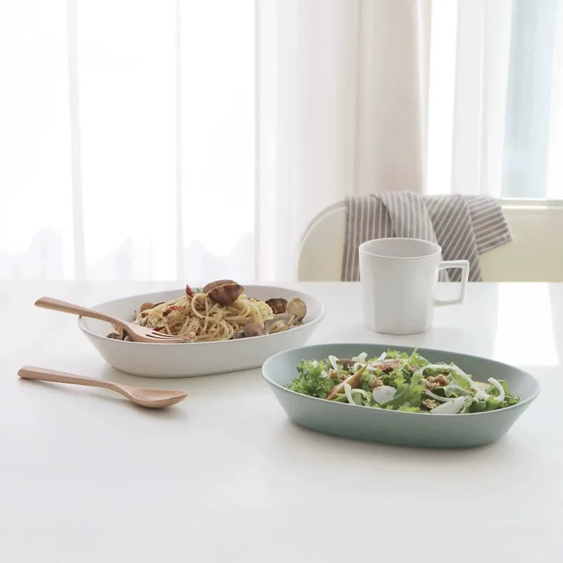 طبق تقديم خزفي كبير الحجم tableware view 3