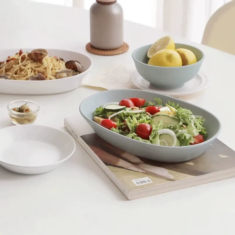 طبق تقديم خزفي كبير الحجم tableware view 4