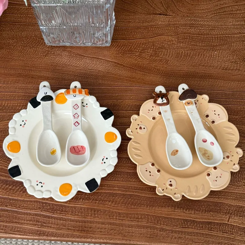 Hand-Painted Animal Dessert Spoon tableware view 3