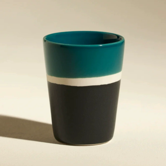 Color Block Ceramic Mug and Bowl Set tableware view 4