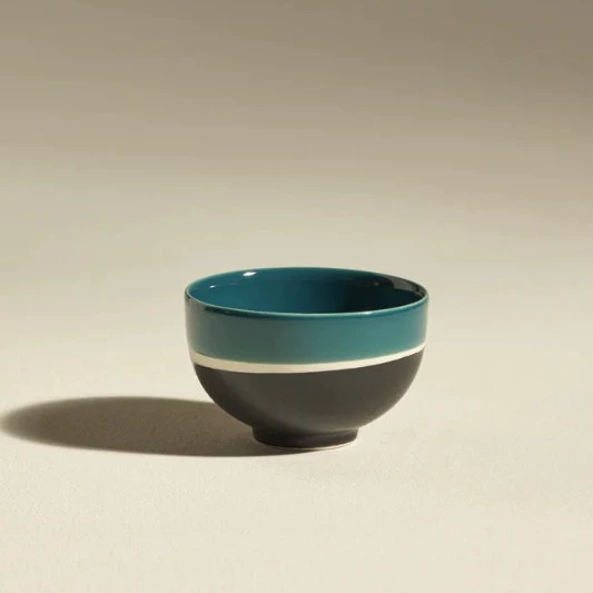 Color Block Ceramic Mug and Bowl Set tableware view 8