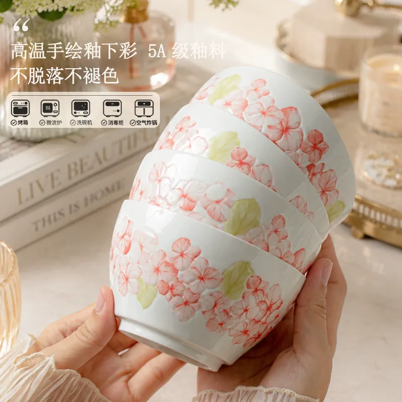 Service de vaisselle en porcelaine avec motif fée des fleurs tableware view 2