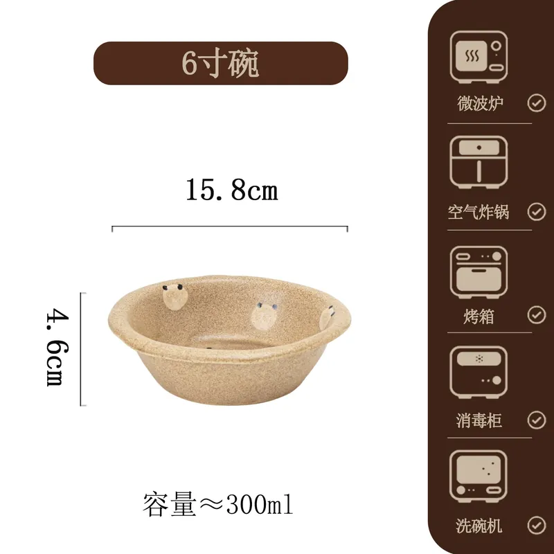 طقم وعاء حساء وطبق بورسلين مرسوم يدويًا tableware view 11