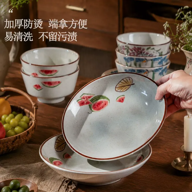 طقم أطباق بورسلين مع أطباق أرز tableware view 3