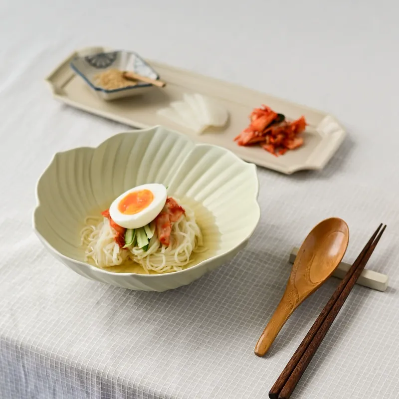 플로럴 도자기 볼 tableware