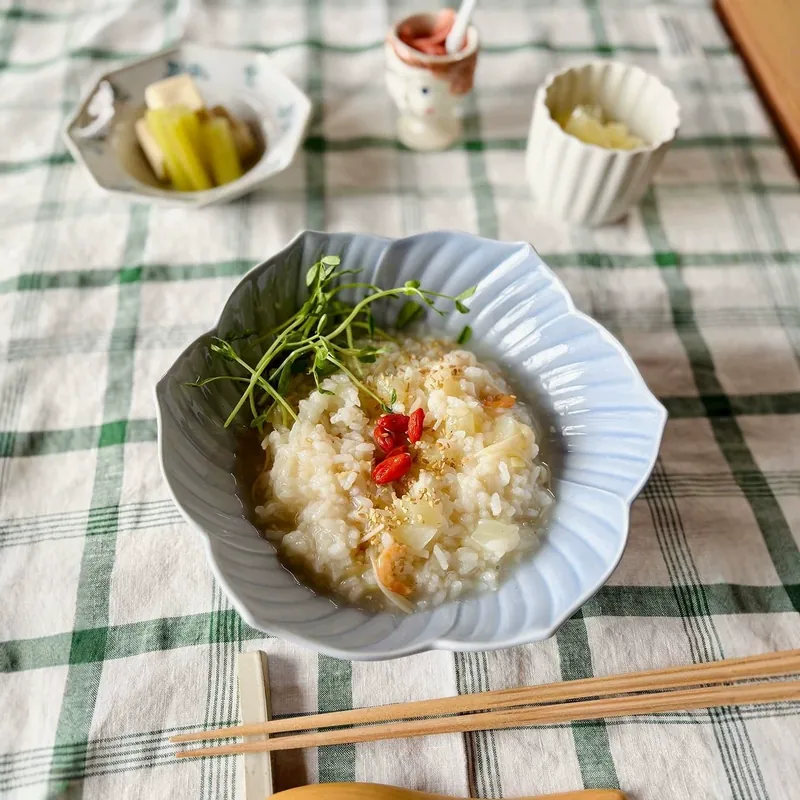 플로럴 도자기 볼 tableware view 4