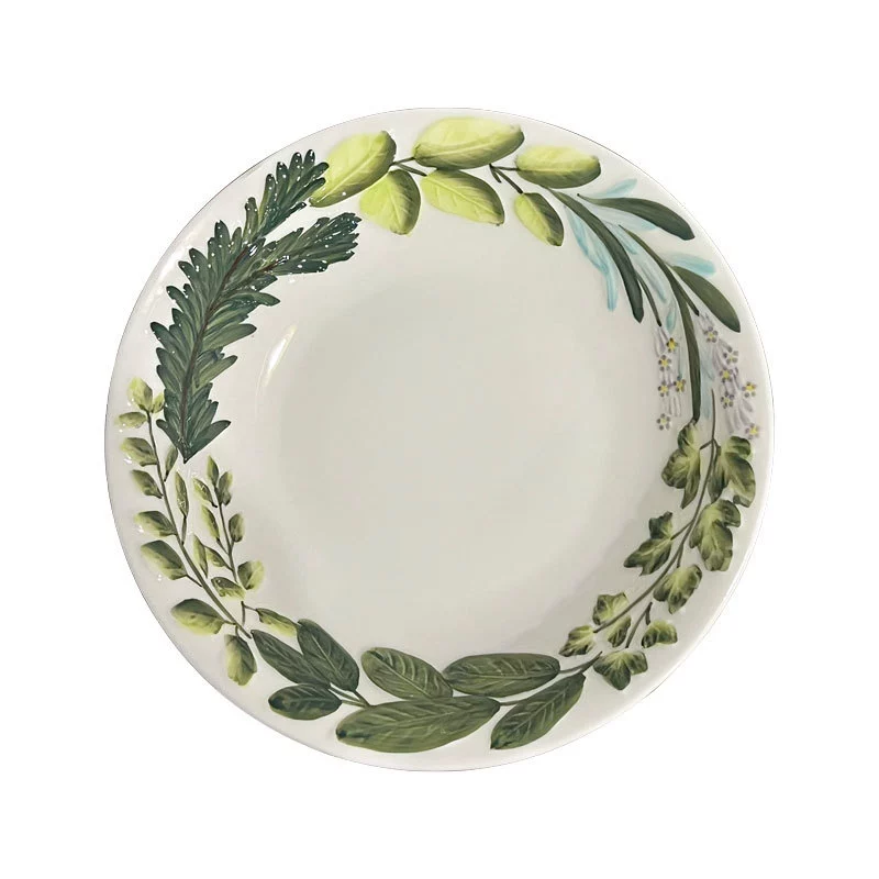 طقم طعام سيراميك بزخرفة زهور tableware view 5