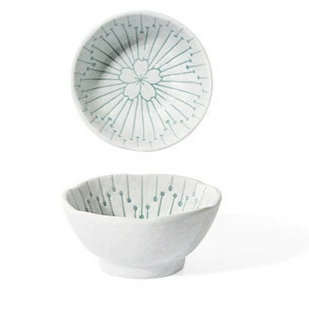 طقم طعام سيراميك بزخرفة زهور tableware view 5