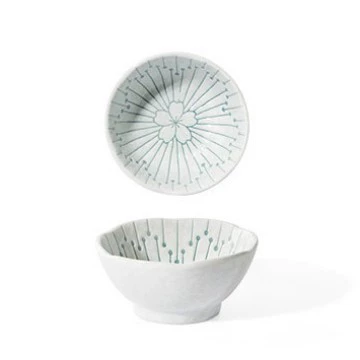 طقم طعام سيراميك بزخرفة زهور tableware view 6