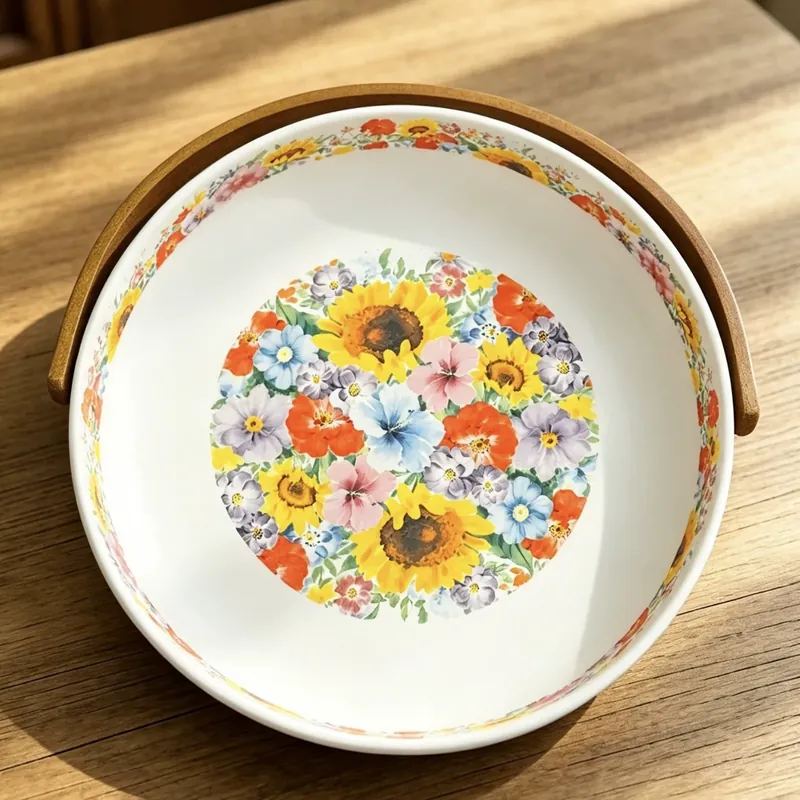 Большая керамическая ваза для фруктов tableware view 4