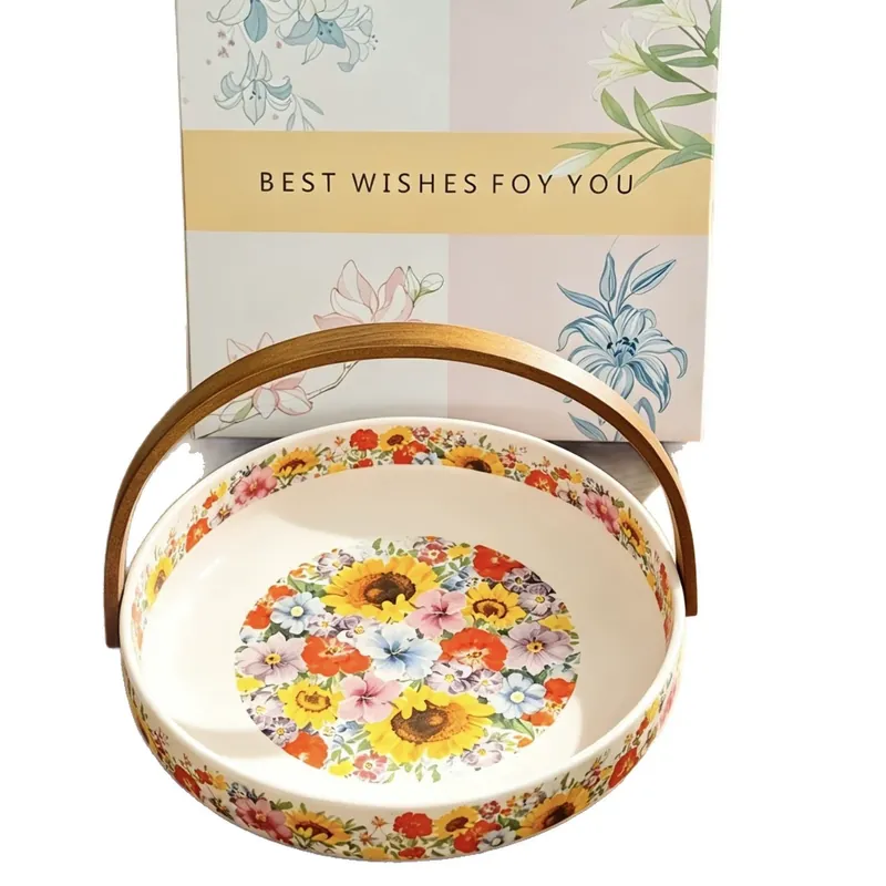 Большая керамическая ваза для фруктов tableware view 5