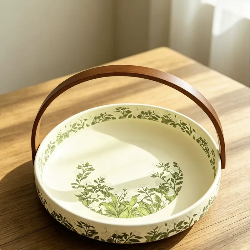 Большая керамическая ваза для фруктов tableware view 7